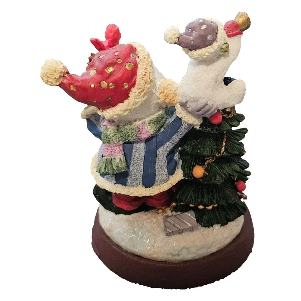Christmas Stocking Holder Snowman Penguin Family Mantel Hook Holiday Decor